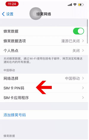 商南苹果14维修网分享如何给iPhone14的SIM卡设置密码 