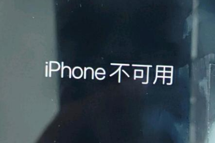 商南苹果服务网点分享锁屏界面显示“iPhone 不可用”如何解决 